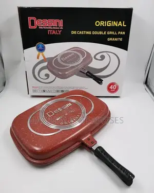 40cm Original Dessin Non-Sticky Double Grill Pan
