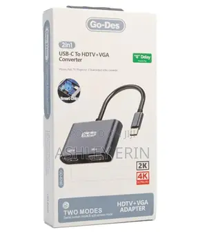 Go Des Usb C to HDTV Vga Converters
