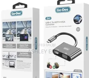 Go Des Usb C to HDTV Vga Converters