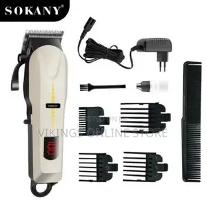 Sokany Rechargeable Shaving Machine With Battery Indicator