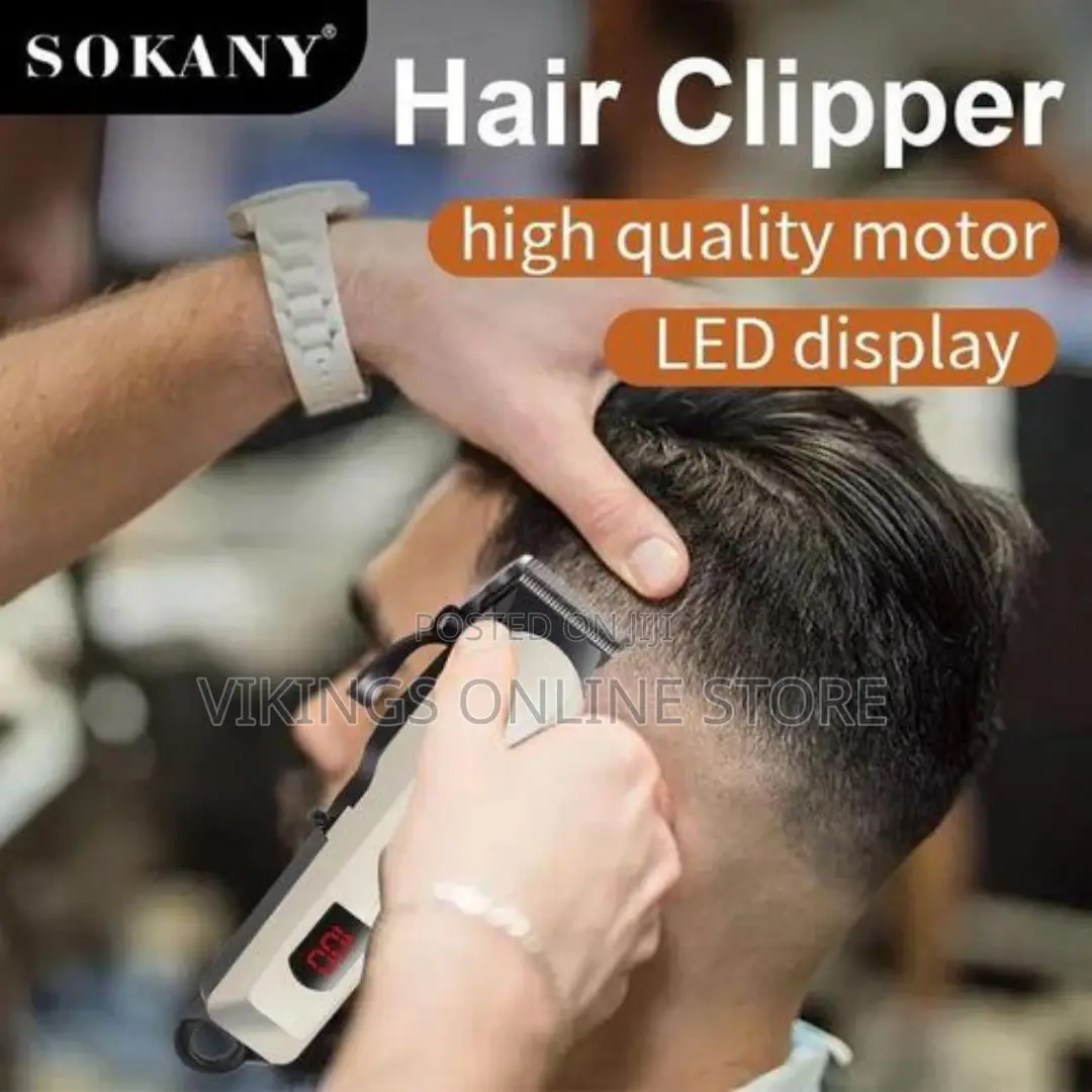 Sokany Rechargeable Shaving Machine With Battery Indicator