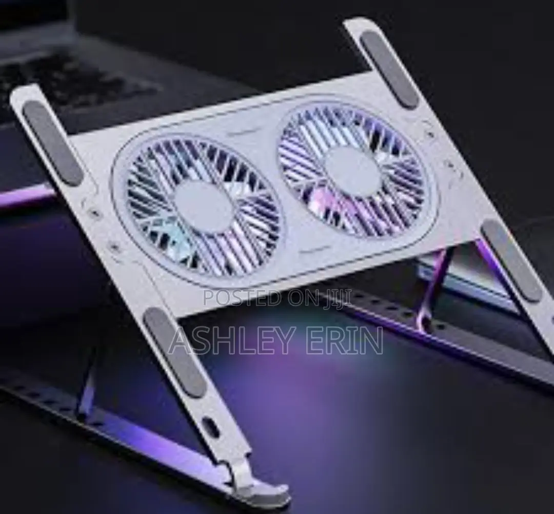 Desktop Laptop Table With Adjustableheight and Cooling Fan