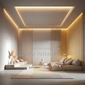 Strip Lights Gypsum Ceilings.
