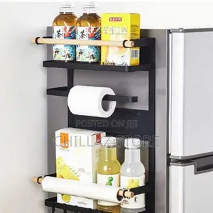 Fridge Side Shelf Storage Organizer, Spice Rack Hanger