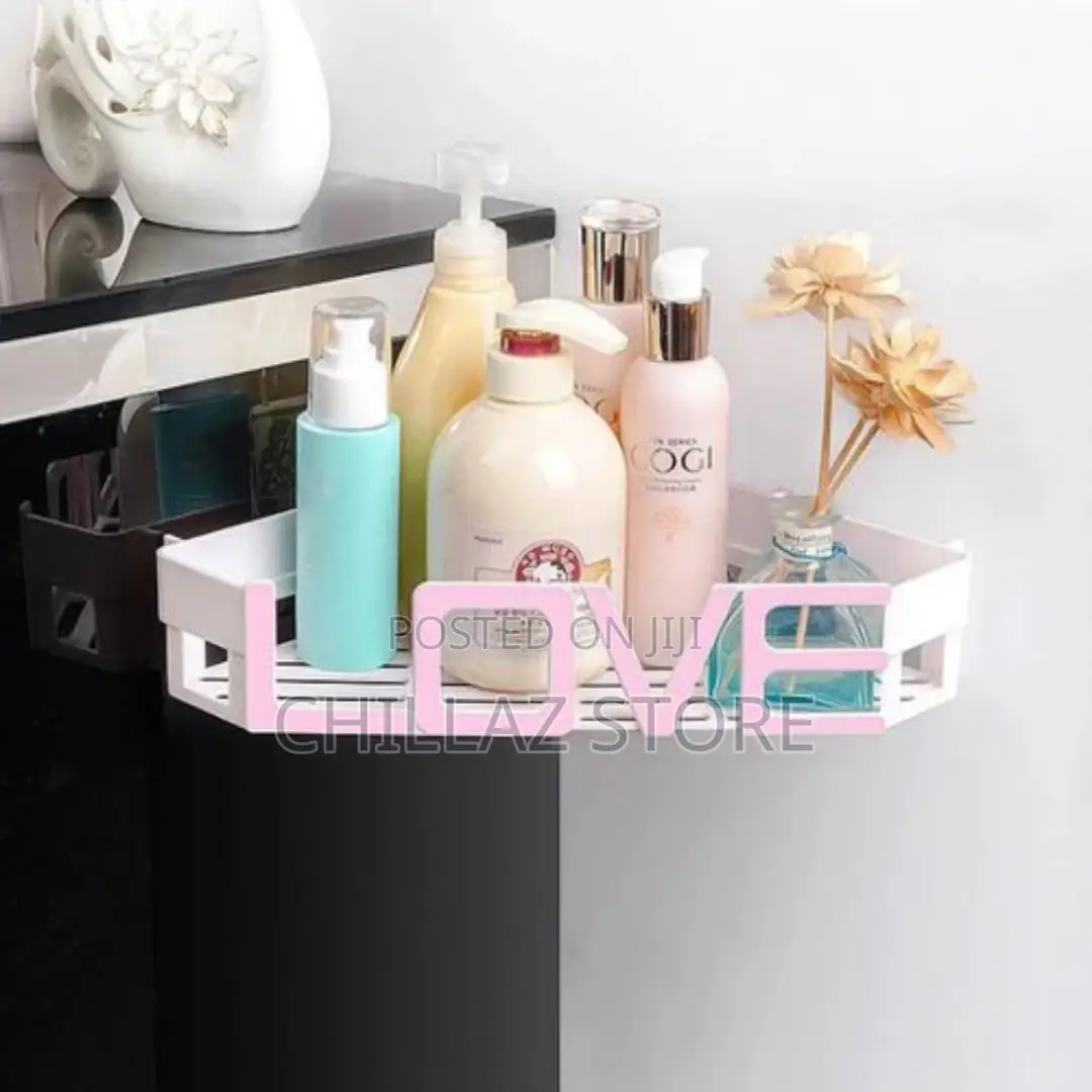 Wall-Mounted Bathroom Shelf Rack Holder Organizer-