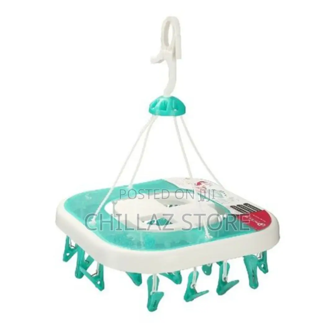 20 Clips Laundry Clothes Hanger Socks Underwear Drying Rack