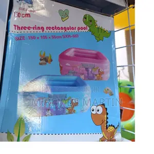 Three Ring Rectangular Kids Swimming Pool.