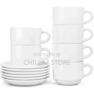 Restaurants and Office 6 Piece Cups and 6 Saucers –