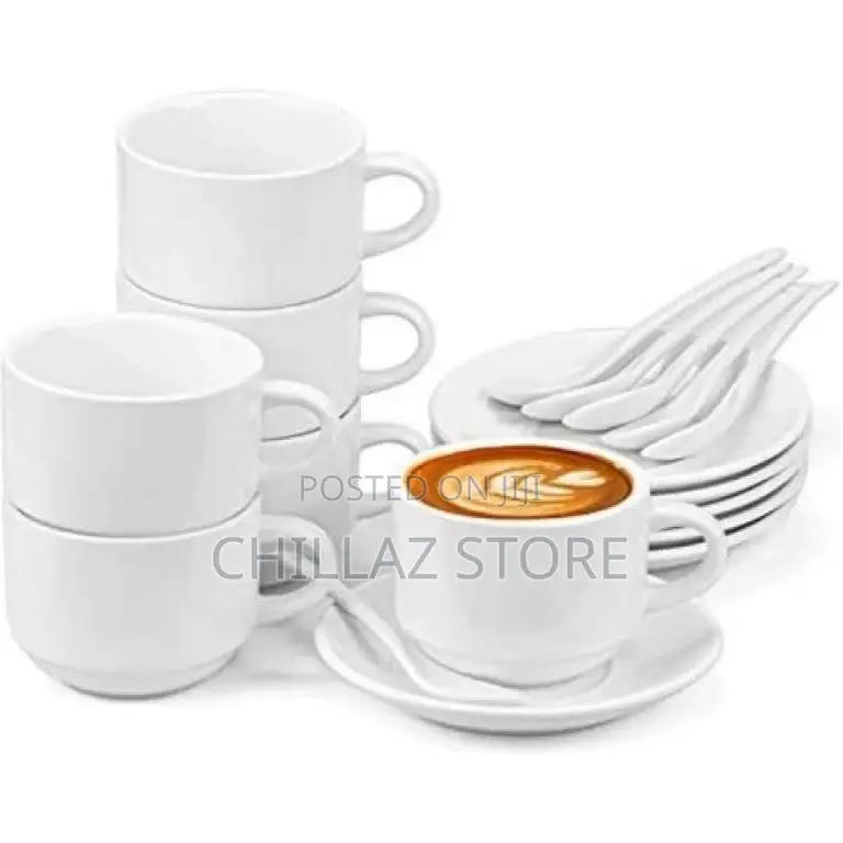 Restaurants and Office 6 Piece Cups and 6 Saucers –