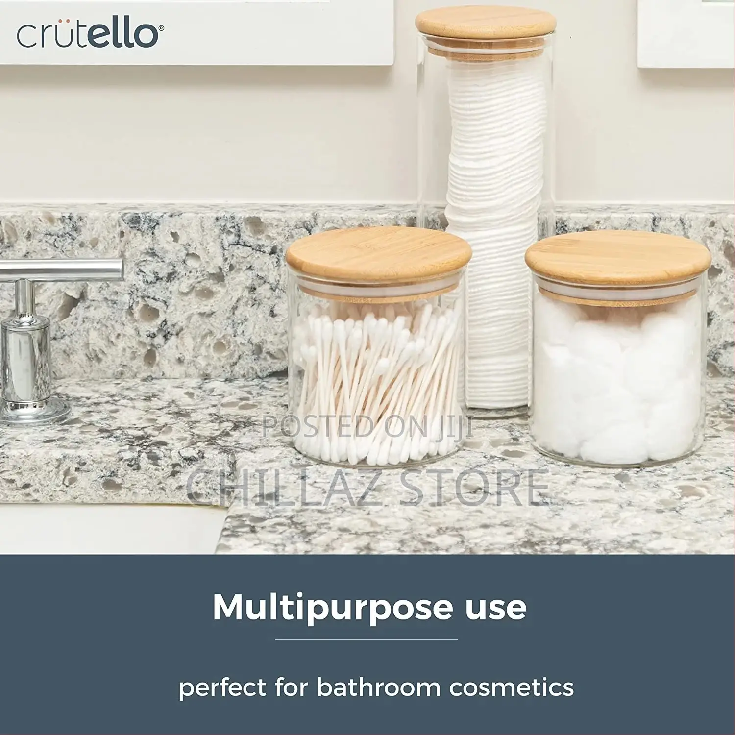 Glass Food Storage Containers With Bamboo Lids, 4 Pack