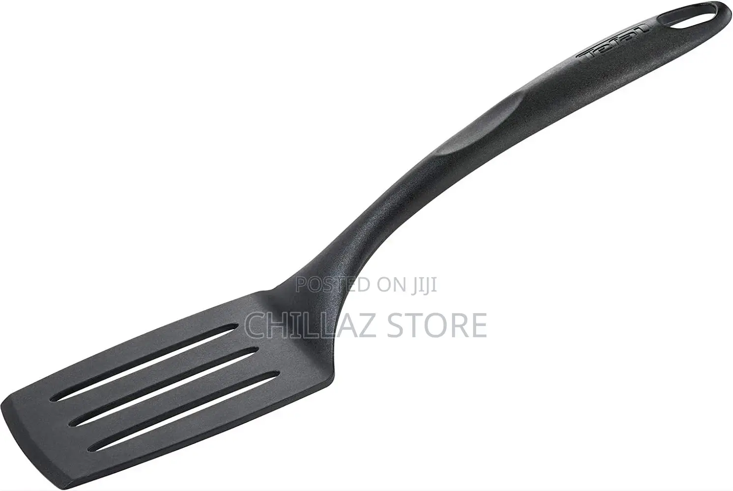 TEFAL Bienvenue Slotted Angle Spatula, Black,