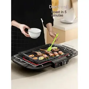 New Generic 2000w Electric Smoke Less Barbecue Grill