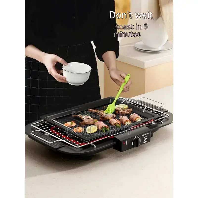 New Generic 2000w Electric Smoke Less Barbecue Grill