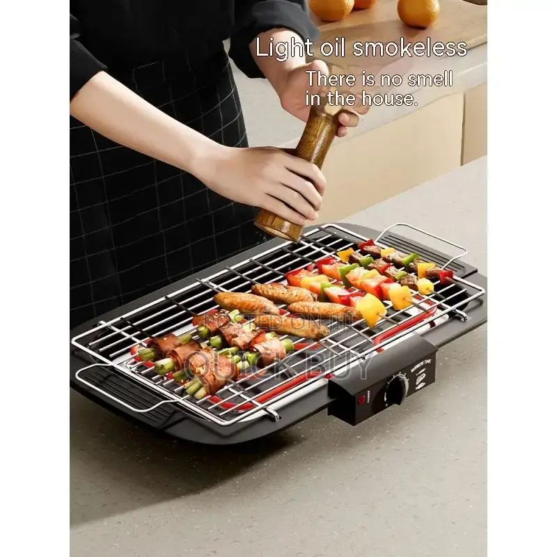 New Generic 2000w Electric Smoke Less Barbecue Grill