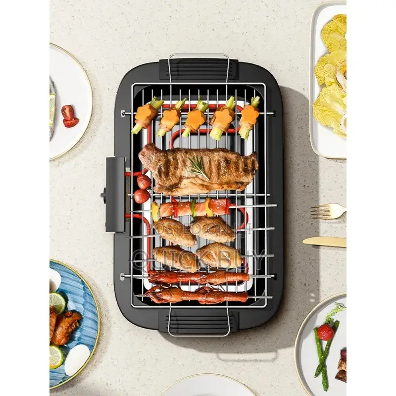 New Generic 2000w Electric Smoke Less Barbecue Grill