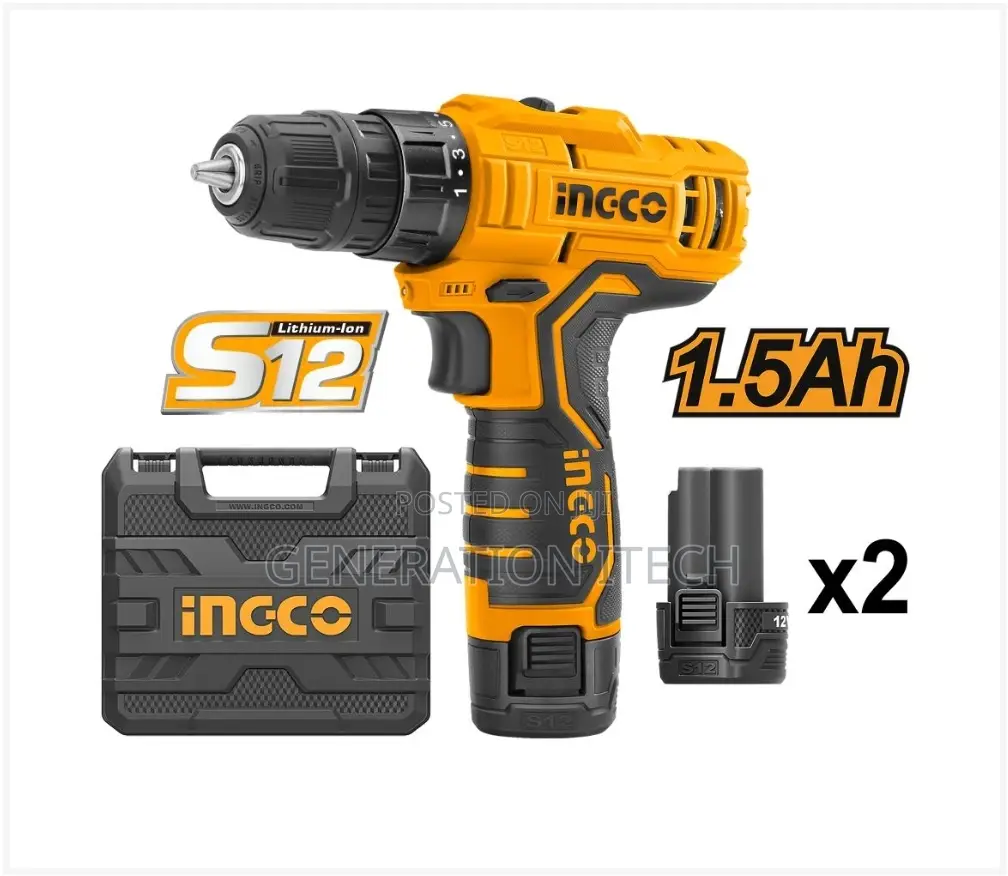 Ingco Lithium-Ion Cordless Drill (12V) Cdli12325