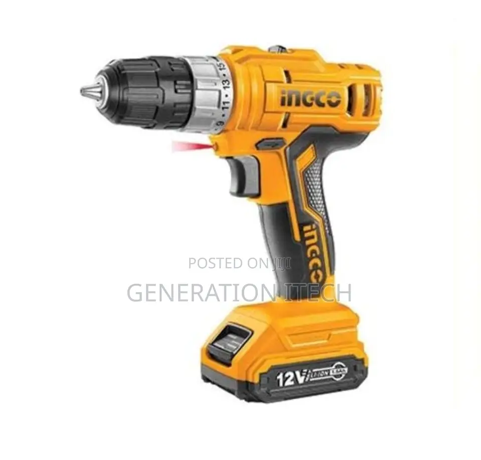 Ingco Cordless Hammer Drill 12V With Lithium-Ion 1.5ah