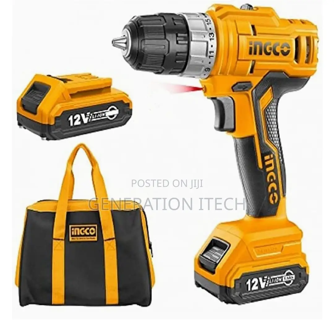 Ingco Cordless Hammer Drill 12V With Lithium-Ion 1.5ah