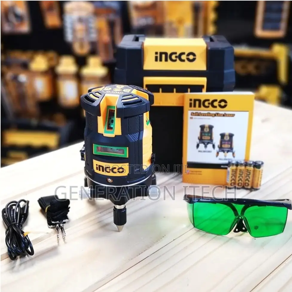 Ingco Self-Leveling Line Laser(Green Laser Beam) HLL305205