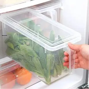 Fridge Storage Box With Handle and Cover Containers Set