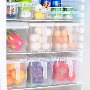 Fridge Storage Box With Handle and Cover Containers Set