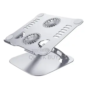 Adjustable Aluminium Laptop Stand With Cooling Fan