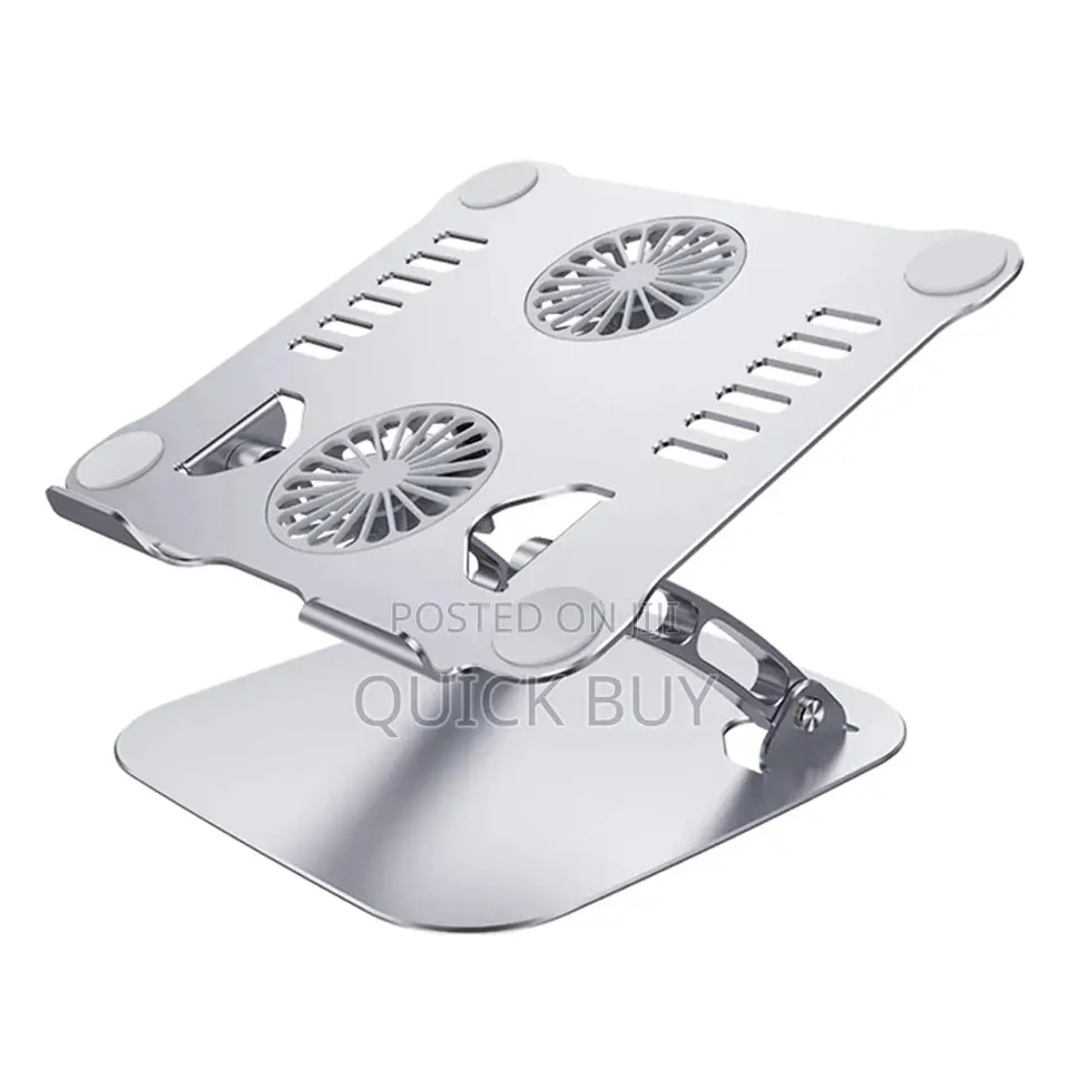 Adjustable Aluminium Laptop Stand With Cooling Fan