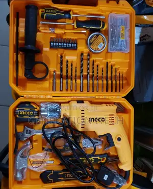 Ingco Tool Set With Drill - Hammer - Screw Drivers Etc