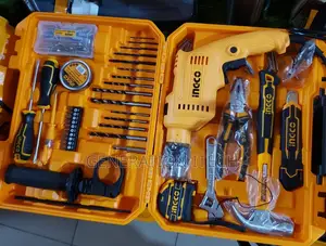 Ingco Tool Set With Drill - Hammer - Screw Drivers Etc