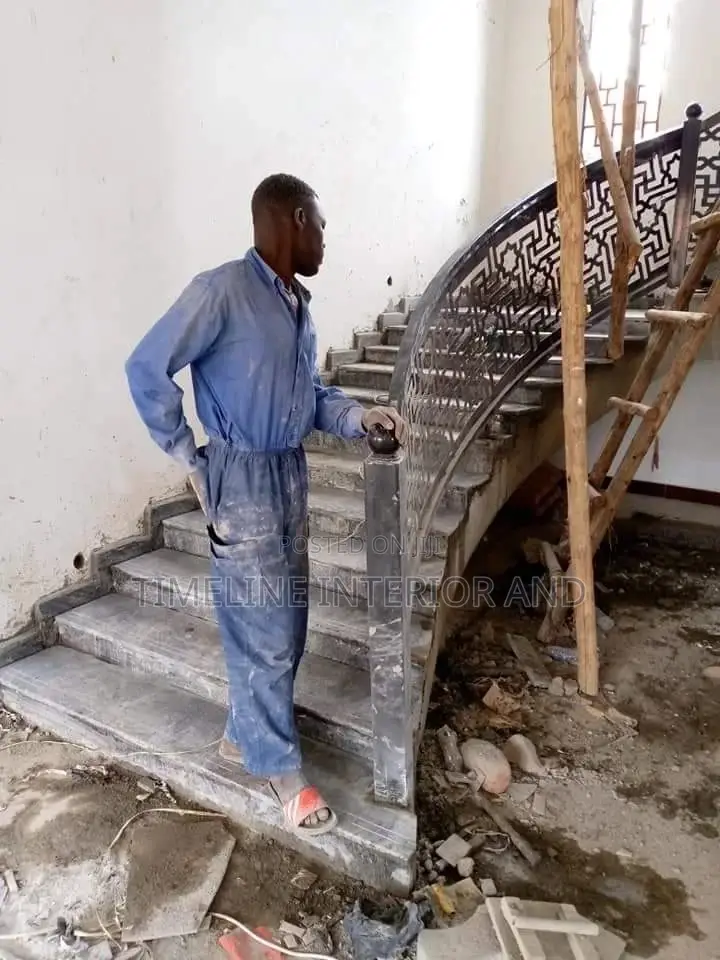 Granite and Marble on Stair Cases.