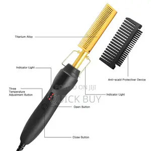 Multifunctional High Heat Ceramic Hair Press Comb