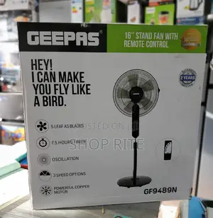 Geepas Electric Corded Floor Standing Fan