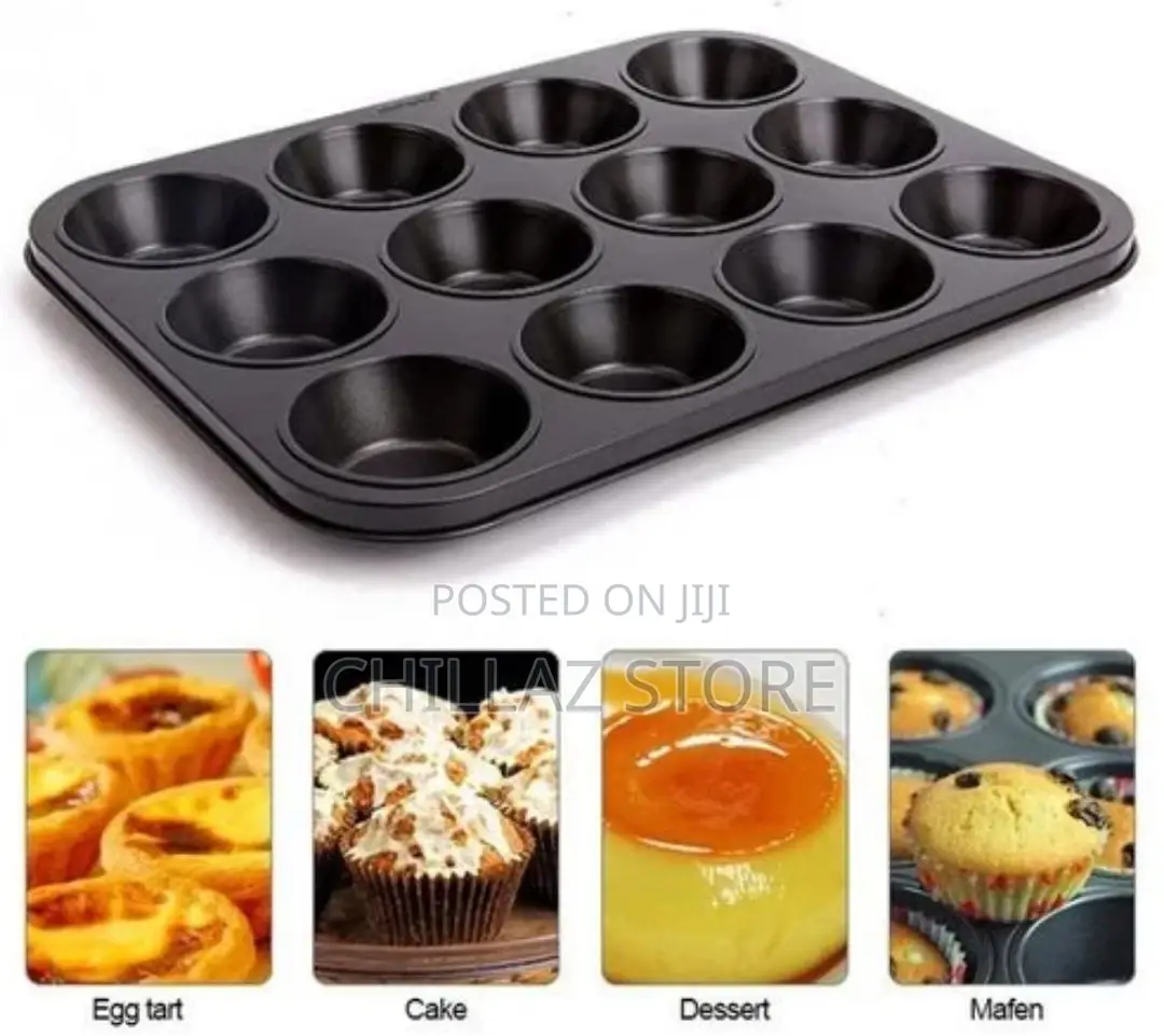 Cupcake Baking Tray 12 Holes Mold –