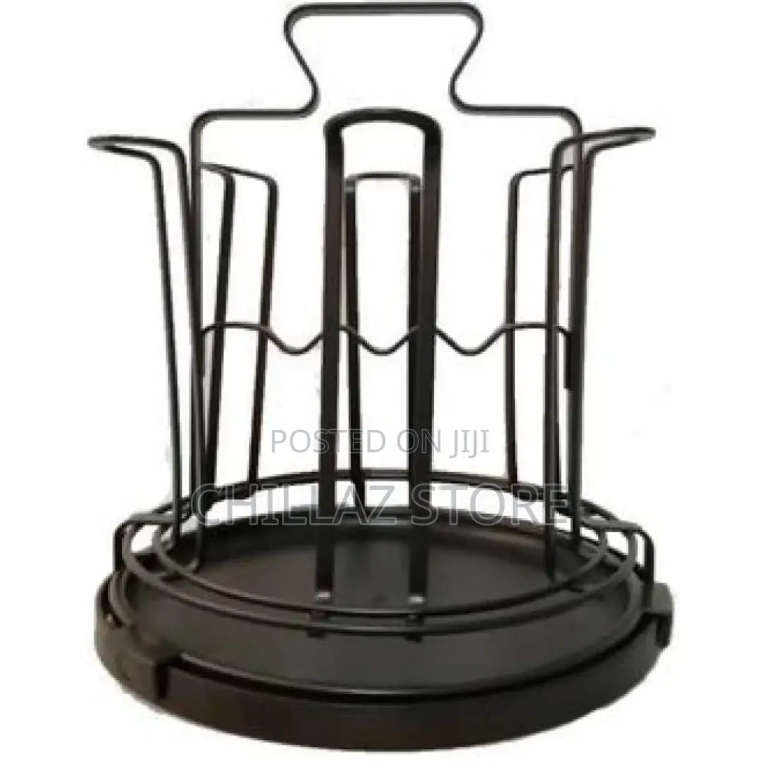Cups Holder Stand Storage Organizer Draining Rack