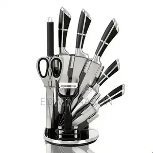 Stainless Steel 8 Pieces Kitchen Kinfe Set With Stand