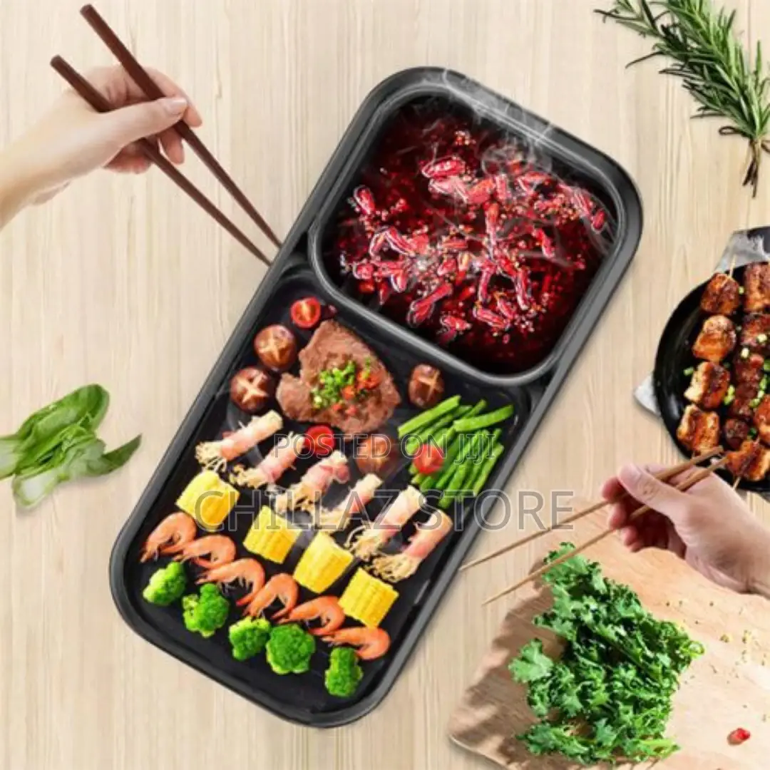 Baking Pan, Cooking Soup Hot Pot and BBQ Electric Grill –