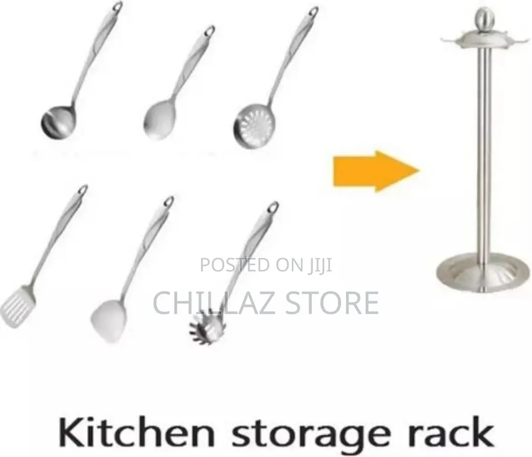Kitchen Serving Spoon Holder Stand Tool Storage Organizer,
