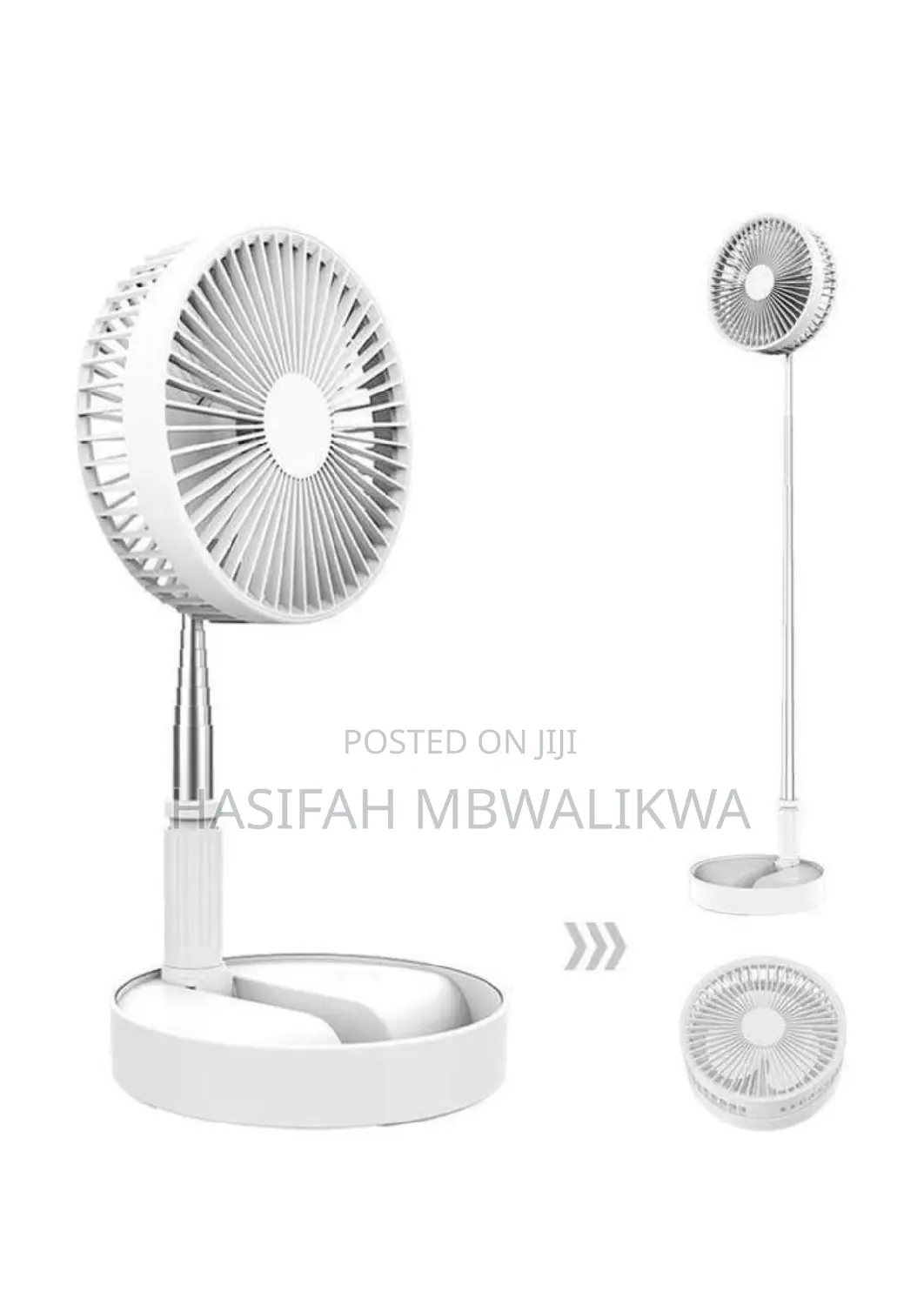 Foldable Fan 180 Angle Adjustment