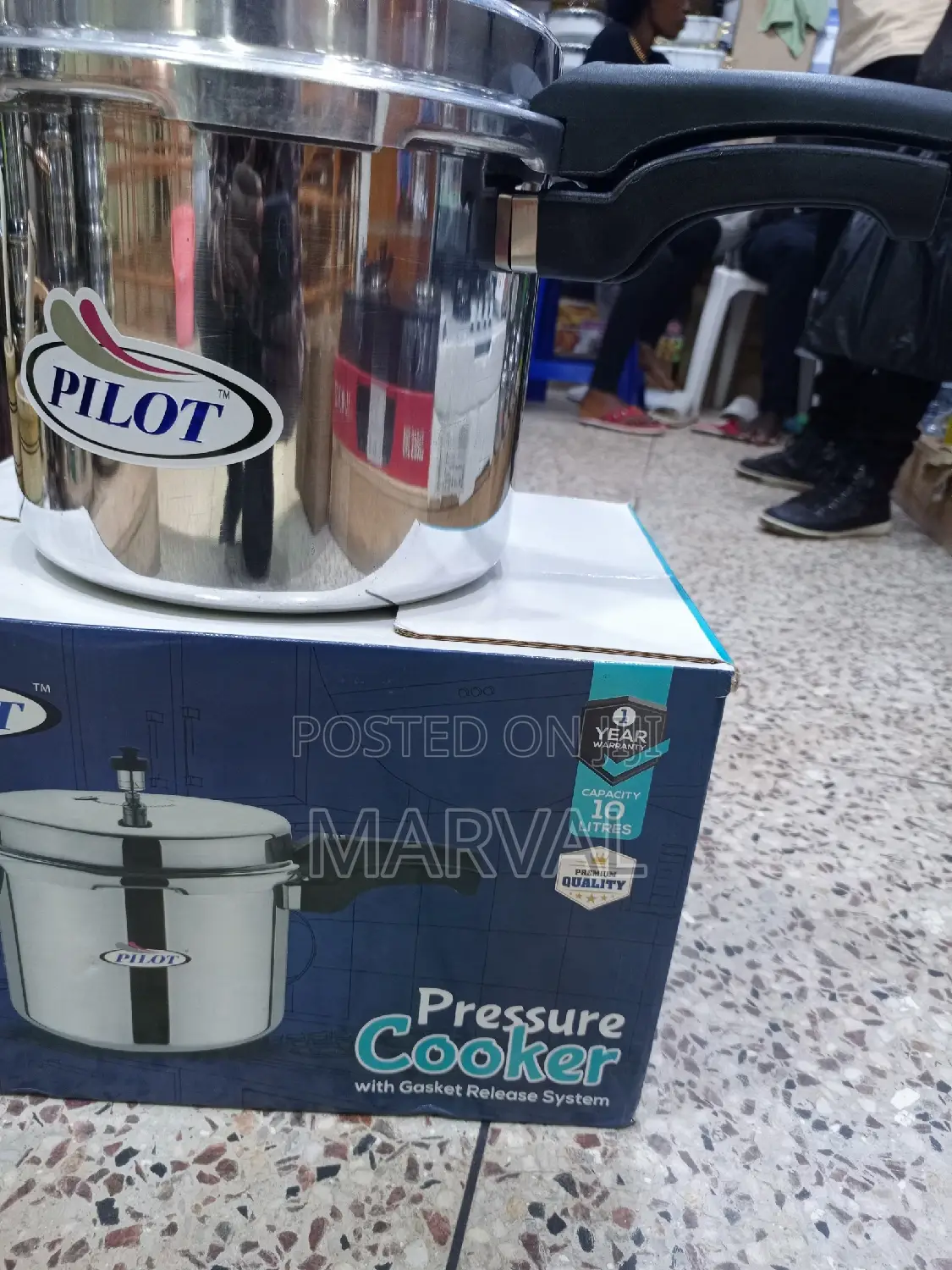 10L Pilot Long Handle Pressure Cooker