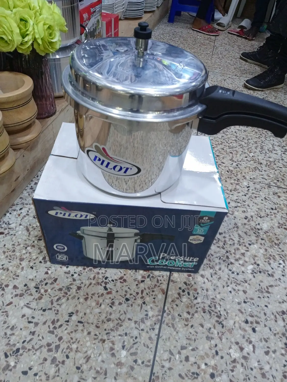 10L Pilot Long Handle Pressure Cooker