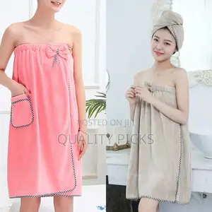 Woman Bathing Towel