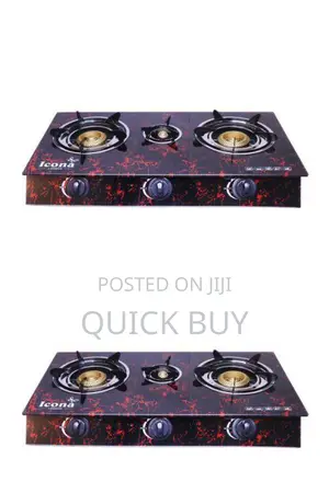 Icona 3 Burner Glass Gas Stove