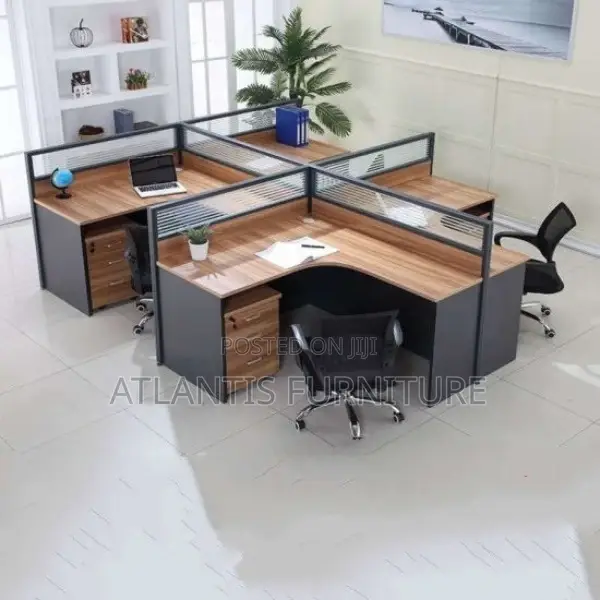 Executive Imported Four Way Work Station Carved