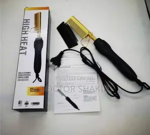 Multifunction Gold Ceramic High Heat Hair Comb