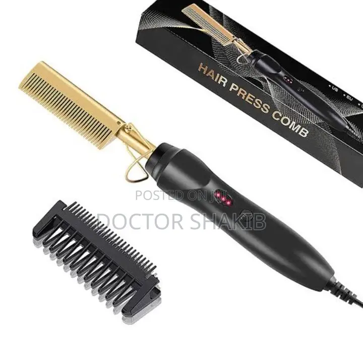 Multifunction Gold Ceramic High Heat Hair Comb