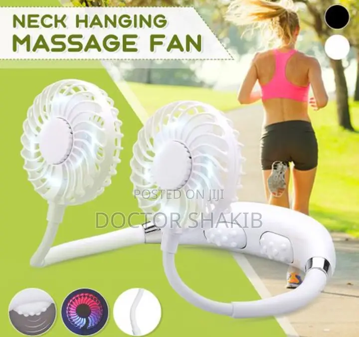 Portable Foldable Hanging Massage Neck Fan