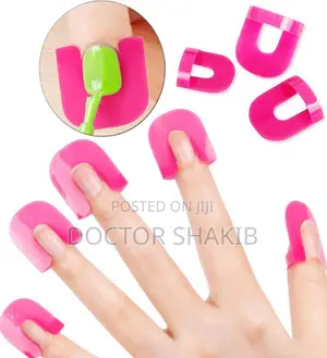 Original 26pcs Reusable Nail Polish, Guard/ Stencils