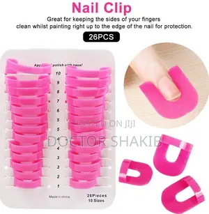 Original 26pcs Reusable Nail Polish, Guard/ Stencils