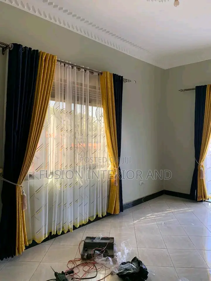 Blue and Yellow Quality Curtains