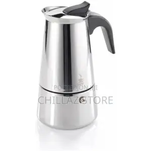Espresso Maker Emilio for 6 Cups, Stainless Steel
